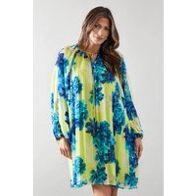 Wallis yellow swing dress womens occasion dresses