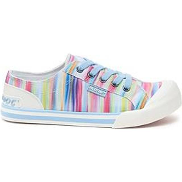 Rocket Dog Jazzin Rainbow Print Trainers - RAINBOW MULTI - 4