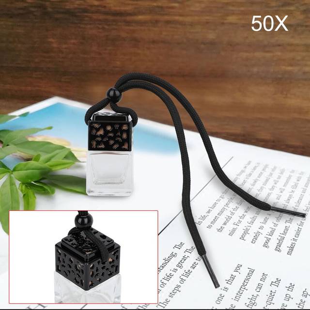 TEMU 50x Car Empty Perfume Hanging Mini Bottle Air Diffuser Freshener Gadget Ornament