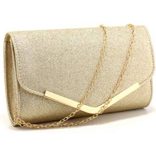 SHEIN Valentine&#39;s Day Gift Love Holiday Date Silver Clutch Bags V Design Metal Chain Glitter Sequined Evening Bags With Envelope Party Wedding Casual Lady H