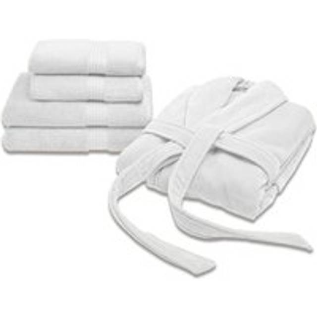 Supreme Robe and Supima® Cotton Robe and Towel Gift Set - White - M