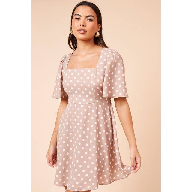 Dorothy perkins beige mini dress womens casual dresses