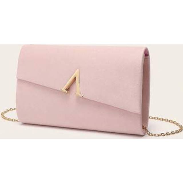 SHEIN Velvet Clutch Bag With V-Shaped Decor, Simple & Practical Multi-Function