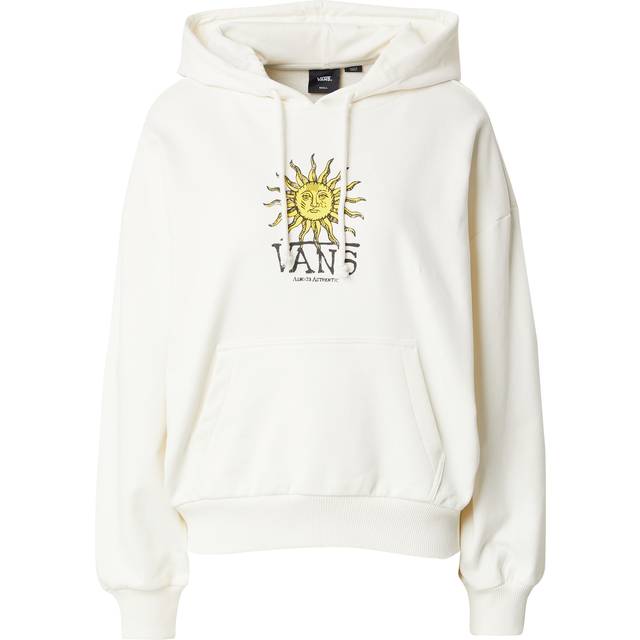 Vans Women's Cosmic Ray Retro Fit Pullover Hoodie - Cream, Cream, Size L, Women