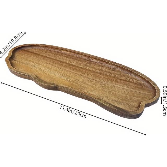 TEMU High-quality Irregular Tray 29*10.6cm Suitable For Home Decor, Desserts, Snacks, Fruits And Appetizers Suitable For Holidays