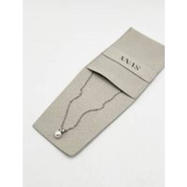 SVNX Mini Pearl Diamante Necklace In Silver