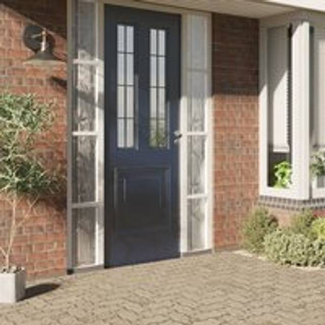 Window Films 2 pcs Frosted Bamboo Pattern PVC - Black - One Size