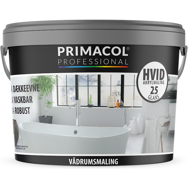 Primacol Våtrumsfärg: Glans 25, Unicorn Silver