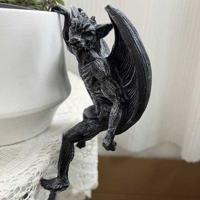 TEMU Resin Craft Fence Dragon Outdoor Garden Decorative Figurine For Garden Ornament