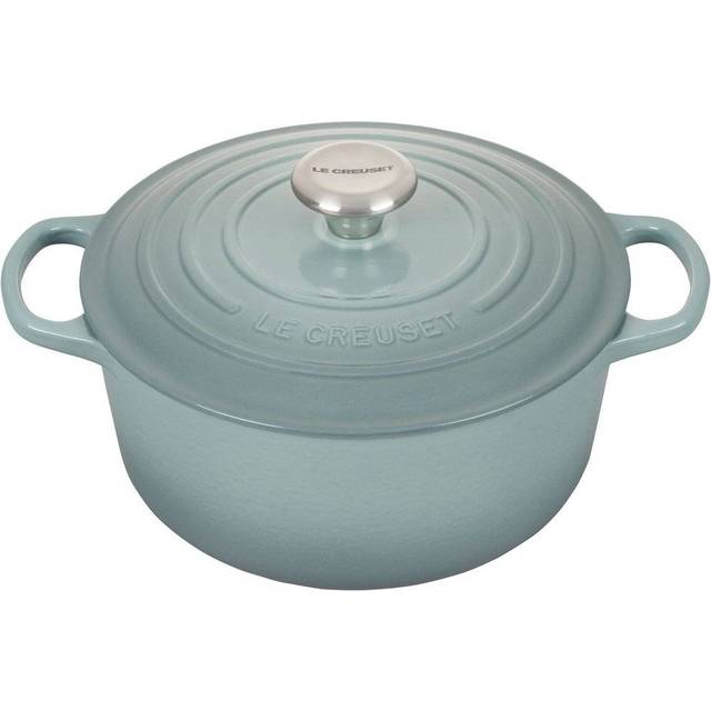 Le Creuset Le Creuset Signature rund gryta 4,2 l Sea Salt - Blå