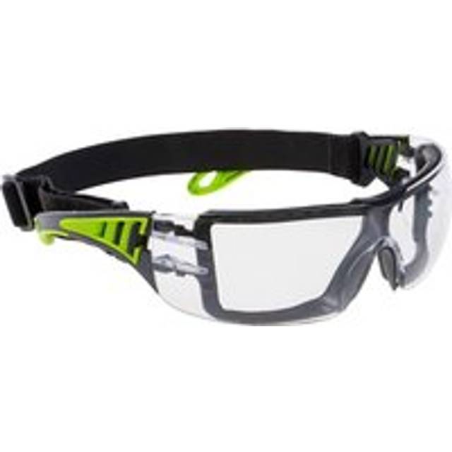 (One Size, Clear) Portwest Tech Look Plus Safety Glasses