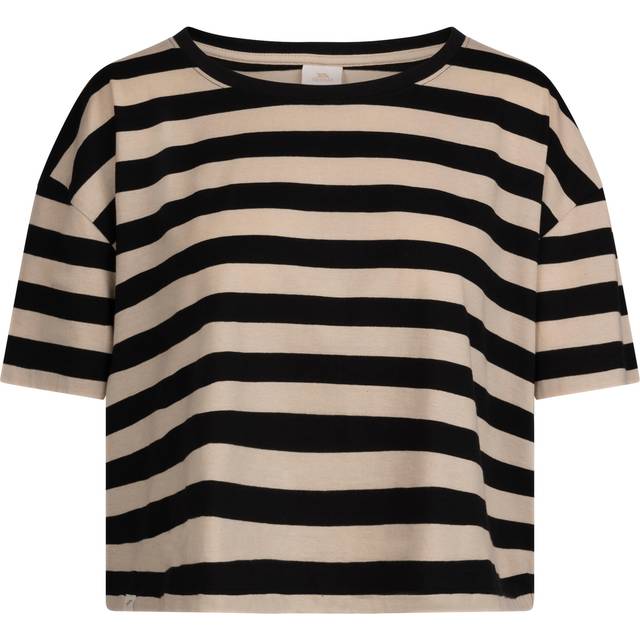 (L, Black) Trespass Womens/Ladies Donna Striped Boxy T-Shirt