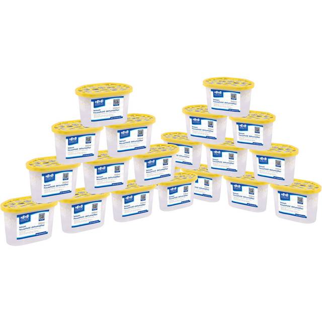 Harbour Housewares Interior Dehumidifiers - 500ml - Lemon - Pack of 20, Yellow