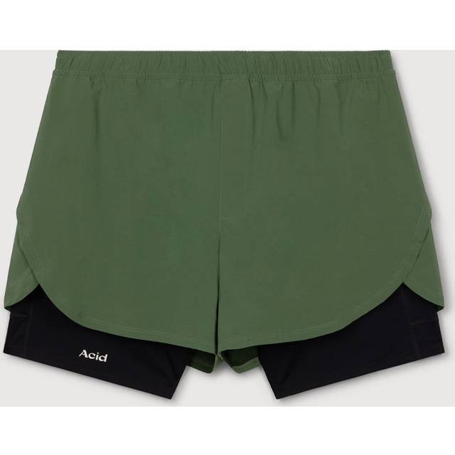 2-in-1 Shorts - Combat Green - L