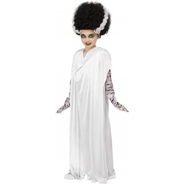 (4-6 Years, White) Universal Monsters Girls The Bride Of Frankenstein Costume Set