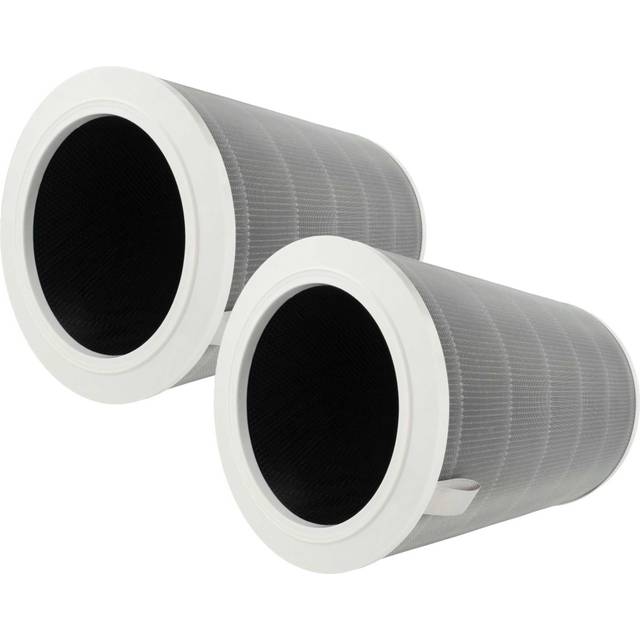 vhbw Luftfilter kompatibelt med Xiaomi Mi Air Purifier 2 luftrenare - HEPA kombinationsfilter + aktivt kol