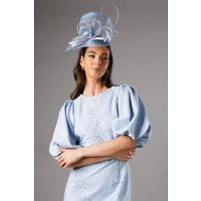 Textured Loop Fascinator - Blue - One Size