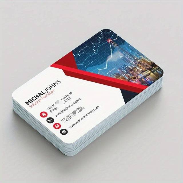 TEMU Personalized Custom Double-sided Printed Pvc Business Cards For Or Individuals, Customization, Waterproof And Bend-resistant, , High-end Vip Products.