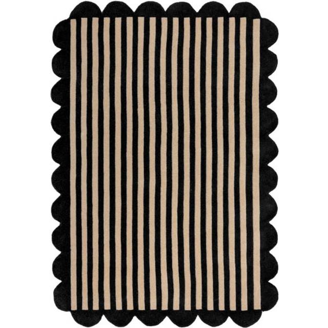 Milo Scallop Wool Rug - Monochrome