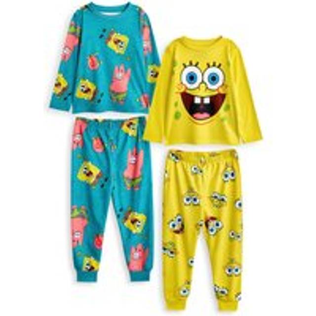 SpongeBob SquarePants Multi-Pack of 2 Long Sleeve Long Leg Pyjama Set (Unisex Kids Multicoloured)