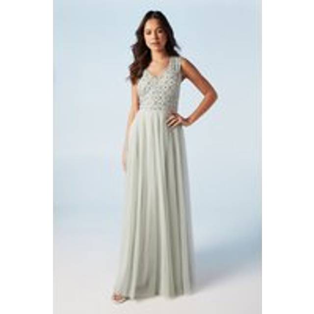 Coast sage a-line dress womens bridesmaids dresses