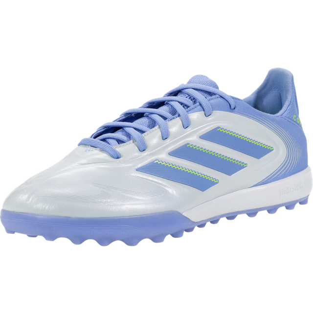 adidas Copa Pure III Pro TF Turf Soccer Cleat Halo Blue/Blue Fusion/Lucid Lemon-6.5