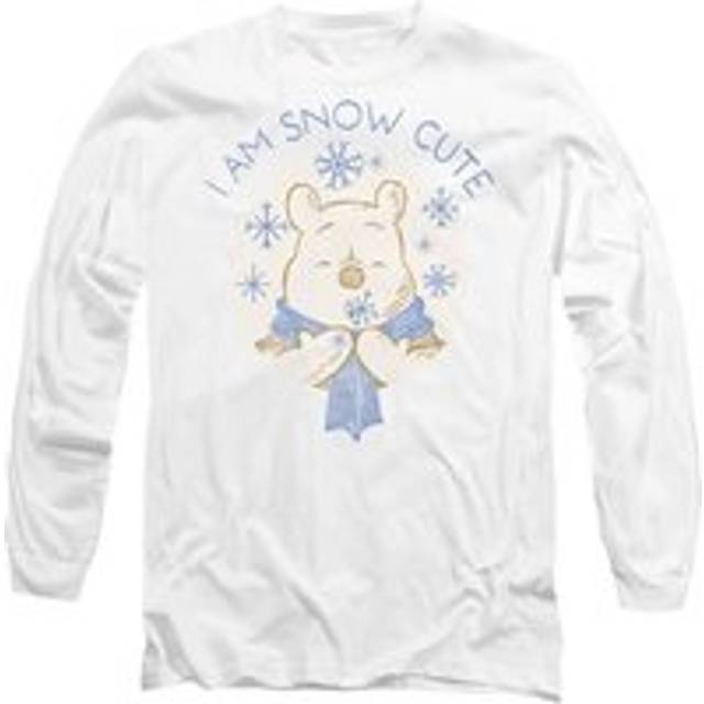 Winnie The Pooh I Am Snow Cute Long Sleeve T-Shirt, White - M