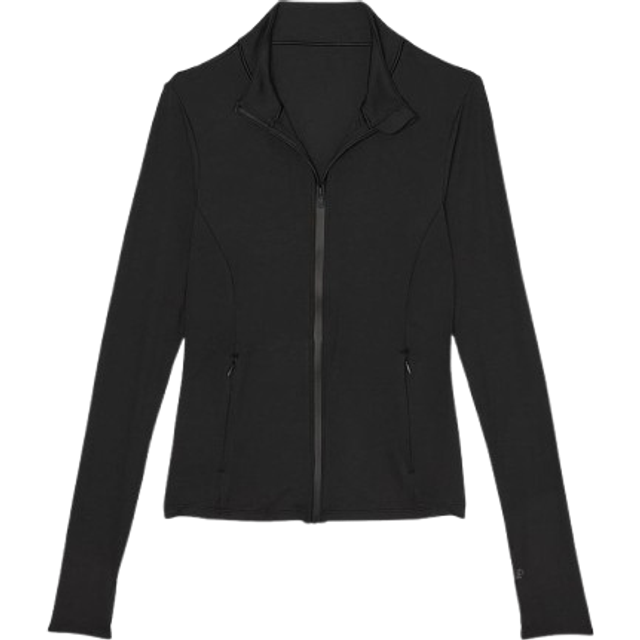 Victorias Secret PINK Black Relay Sports Full Zip Jacket - black - M