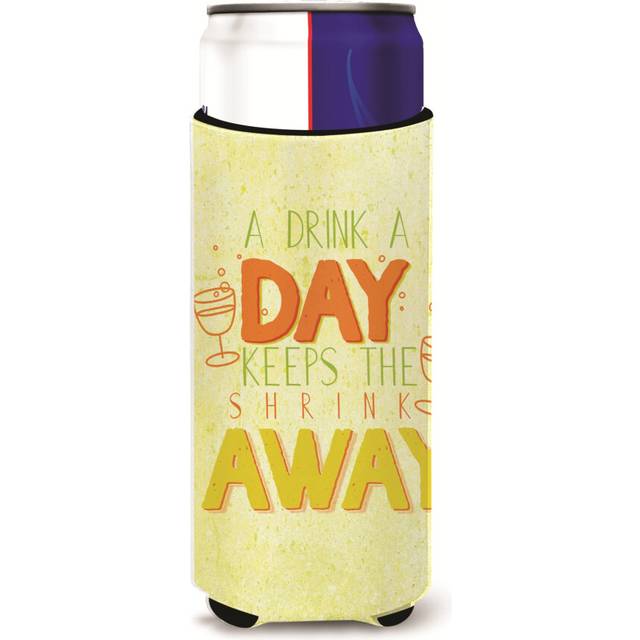 Caroline's Treasures A Drink A Day Michelob Ultra Hugger For Slim Cans  Multicolor