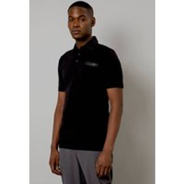 Mens Burton 1904 Black Mercerised Jersey Pocket polo Shirt - XXL