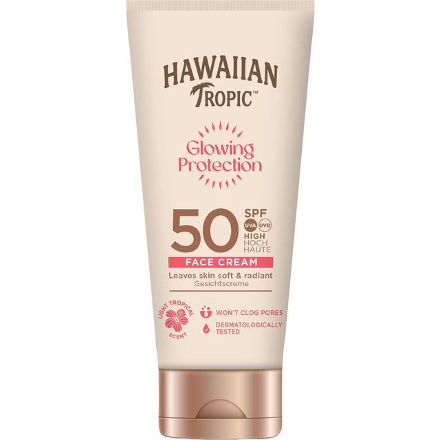 Hawaiian Tropic Glowing Protection Face SPF50 Protection 50ml