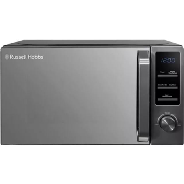 Russell Hobbs Midnight Collection 20L Freestanding Solo Microwave - Dark Steel - Black