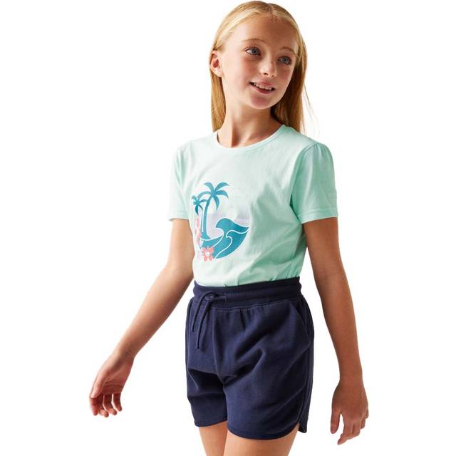 Regatta Girls Bosley VIII UV Protection Cotton T Shirt 5-6 Years - Chest 59-61cm (Height 110-116cm)