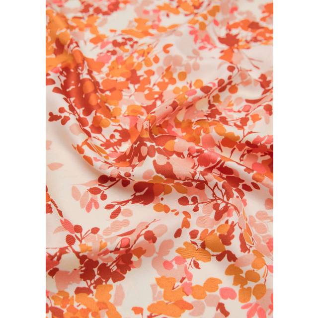 Mini flower-print scarf orange - Woman - One size - MANGO - Orange - U