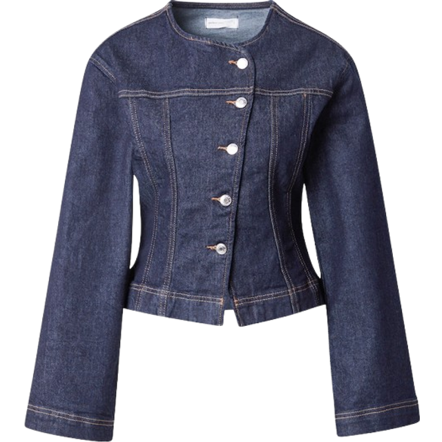 Gina Tricot-Tailored denim jacket-jeansjackor-Blått-XL-Dam