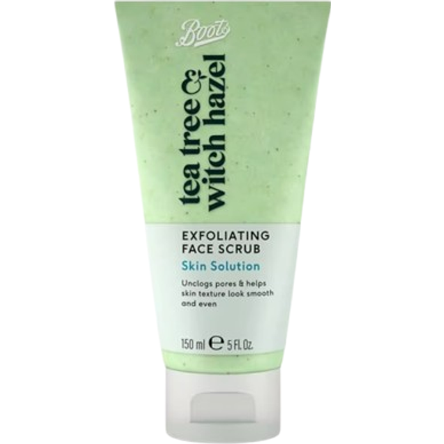 Boots Tea Tree & Witch Hazel Exfoliating Face Scrub 150ml
