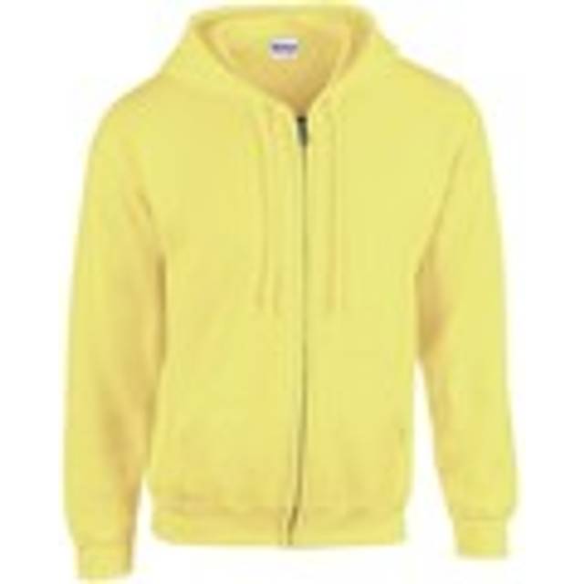 (S, Safety Green) Gildan Mens Heavy Blend Full Zip Hoodie