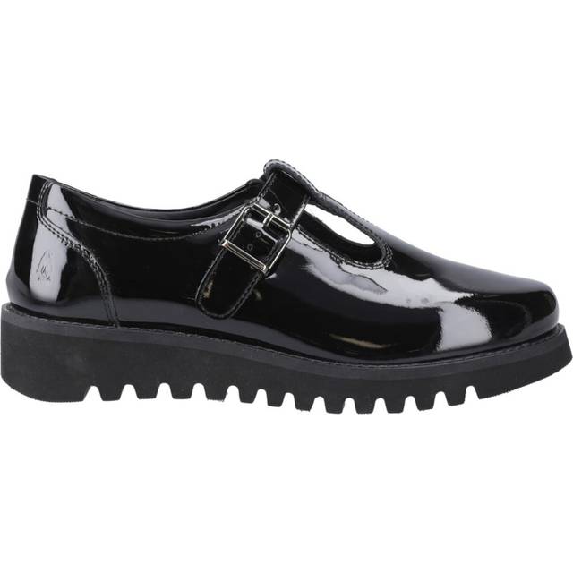 Florrie T-Bar Patent Snr - Black - 6
