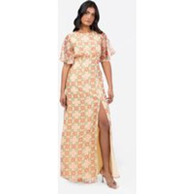 Anaya With Love Geometric Floral Maxi Dress, Geo Print