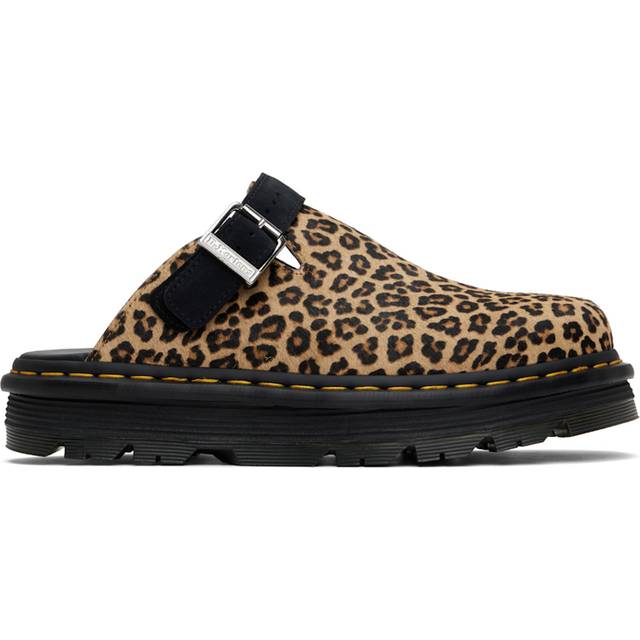 Dr. Martens Zebzag Wildleder Casual Slingback Plateau Mules in Bräunen, Größe: 44