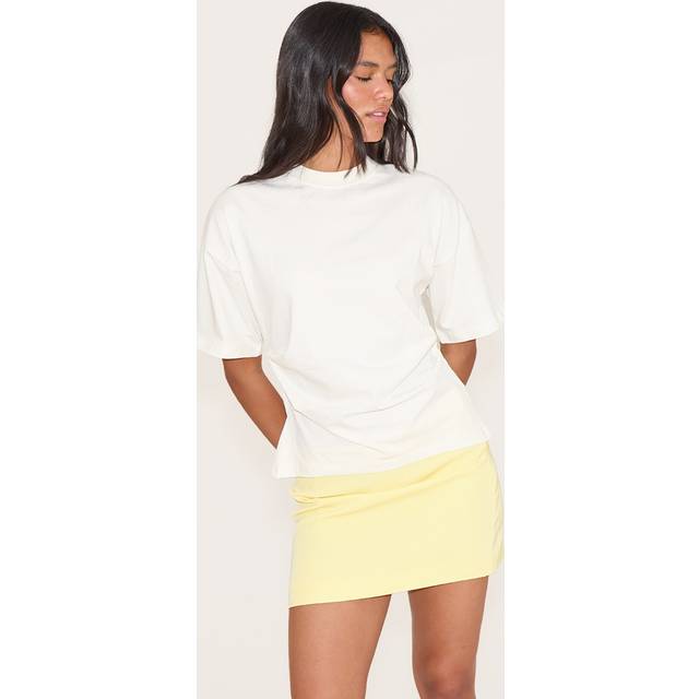 Lemon Woven A Line Mini Skirt, Lemon - 14