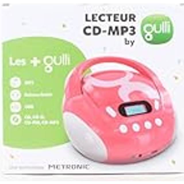 Metronic Gulli Radio/bärbar CD-/MP3-spelare för barn, med USB-port