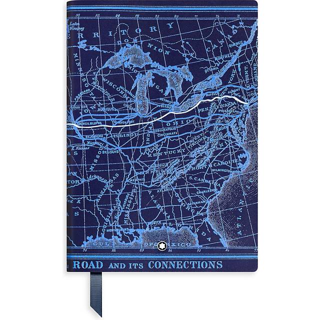 Montblanc - Meisterstück Around The World In 80 Days Medium Notebook, Blue, Lined Pages - Notebooks - Blue (OneSize)