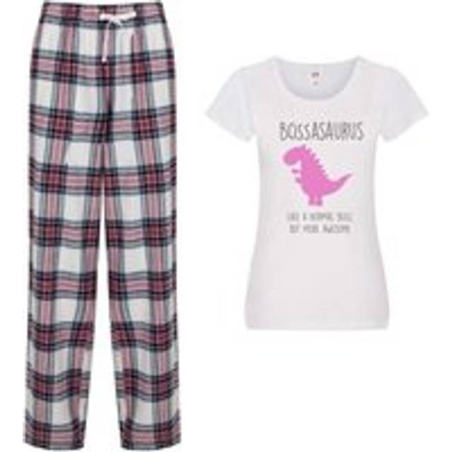 Boss Dinosaur Pyjama Set - Pink - L