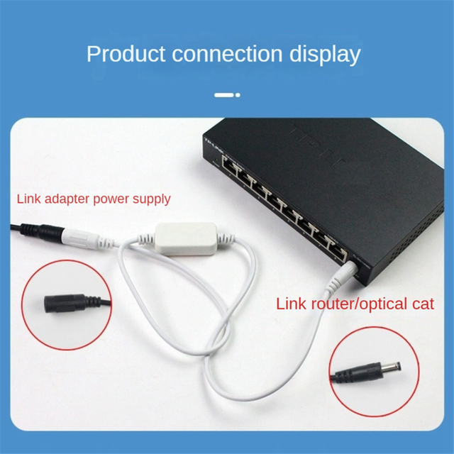 24 Hour Auto Reboot Router Routing Timer Reset Tool DC Power Timing Fiber Modem Manager Black