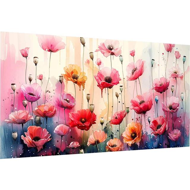 JOOZ Large Diamond Art Kits for Adults - 5D Flowers Diamond Painting Kits for Adults  DIY Full Drill Flowers Diamond Art Painting Kits for Beginners