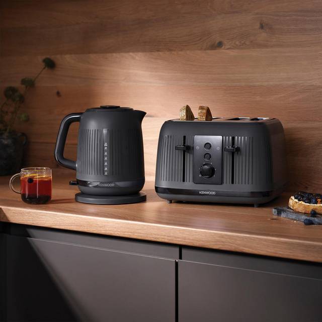 Kenwood Dusk 1.7L Kettle & 4 Slice Toaster Grey, Grey