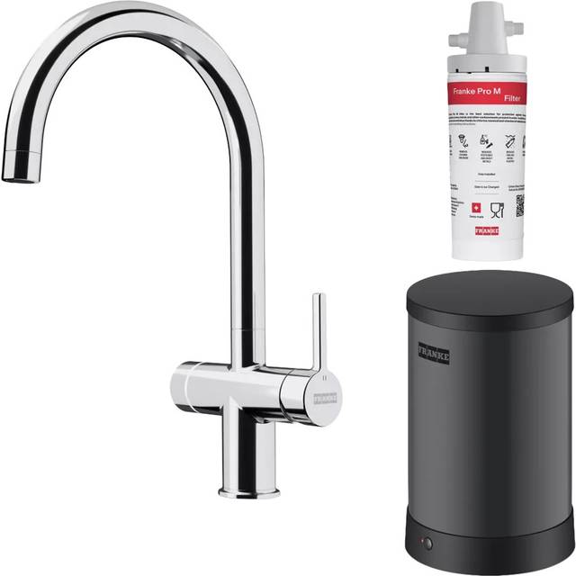 Franke MARIS WATER HUB ELECTRONIC CHROME 7L Maris Electronic 3-In-1 Boiling Water Tap With 7 Litre Tank - CHROME