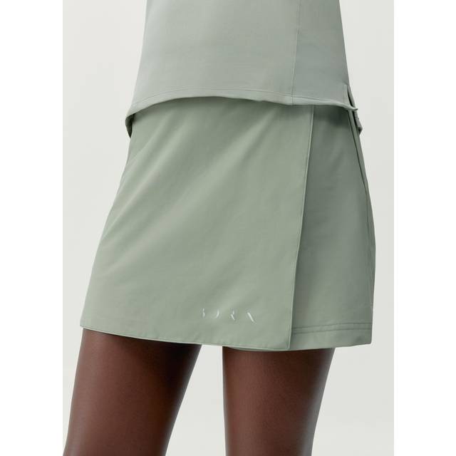 Born Living Yoga Sports Skirt with Inner Shorts, Green