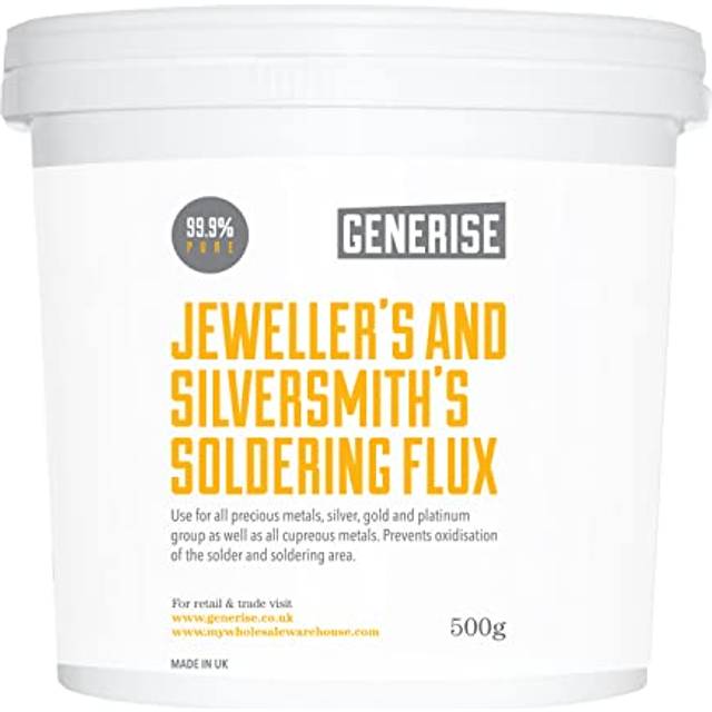 Soldering Flux Jewellers and Silversmiths Solder Crystal Form Flux Powder 99.9% Pure - for Welding Gold, Silver, Platinum, Brass, Copper 500g